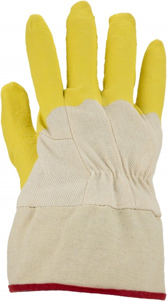 Latex-Handschuhe, gelb, Stulpe, Farbe: GELB