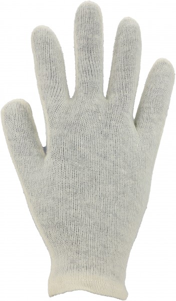 Baumwoll-Trikot-Handschuhe, Farbe: WEISS
